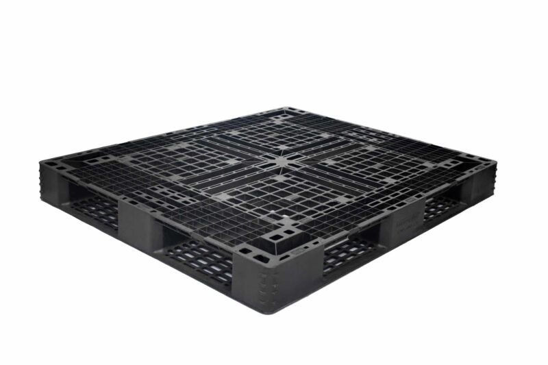 pallet plástico 100x120x12 travado — EkoPalete