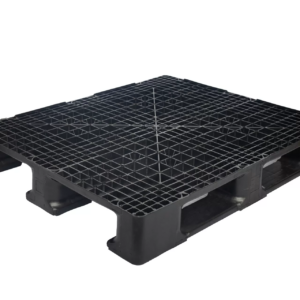 Pallet Plástico Eko 1210-3 Vazado 100×120×15 preto · padrão PBR · três runners injetadas em monobloco · molde 2025 · EkoPalete Ribeirão Pires/SP