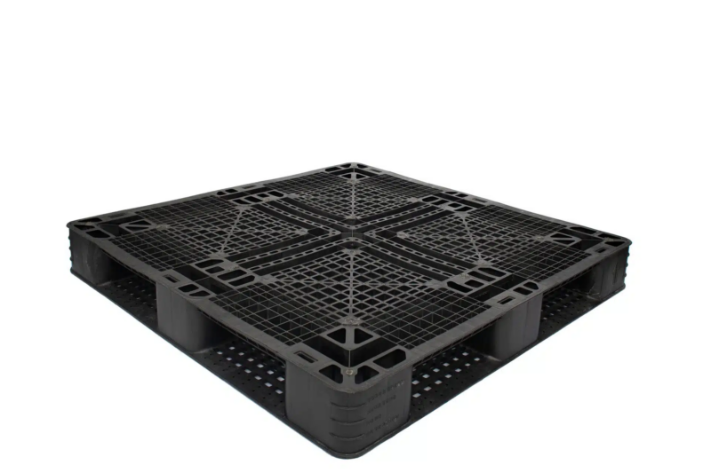 Pallet Plástico Eko 100×100×12 Travado (Rackável)
