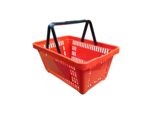 Cesta plástica de supermercado 45x29x20 EkoPalete laranja