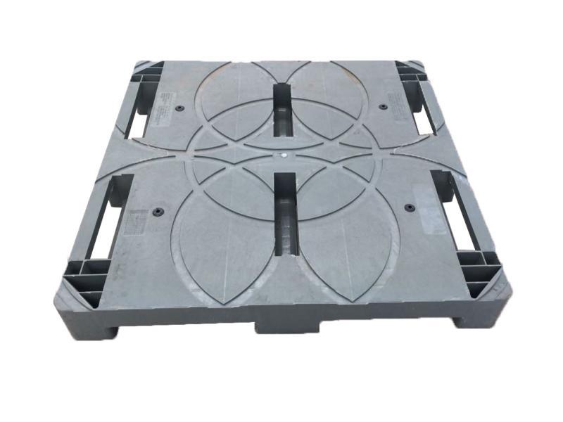 Pallet Plástico 110×110×14 cm para Tambor