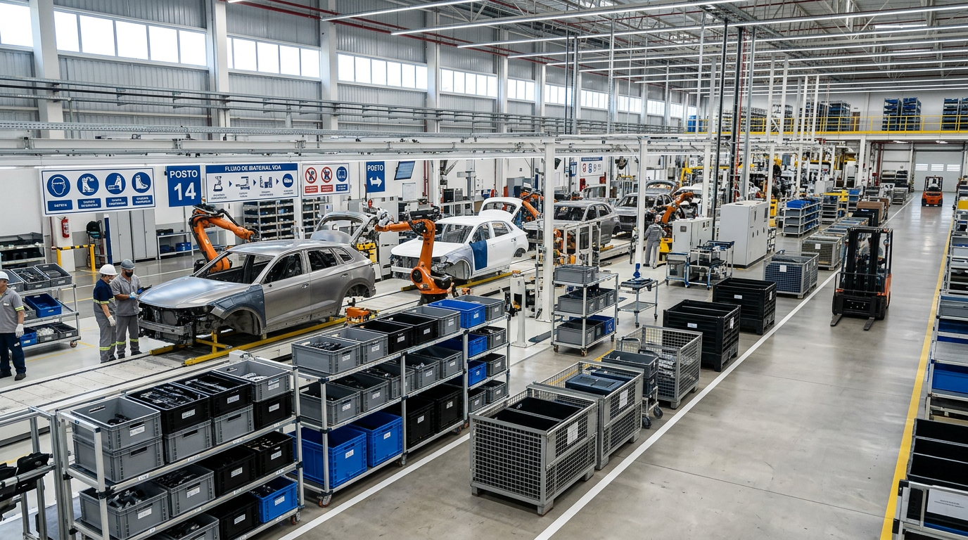 indústria automotiva setor automotivo no Brasil em 2026 e sua cadeia de suprimento