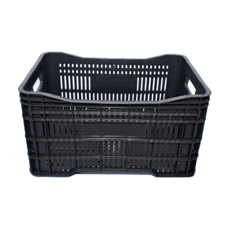 Caixa agrícola 55x36x31 preta min uniform — EkoPalete