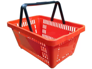Cesta plástica de supermercado