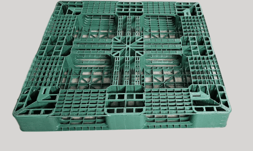 Pallet Plástico 105×105×12 Exportação – Pallet Travado para Big Bag de Exportação