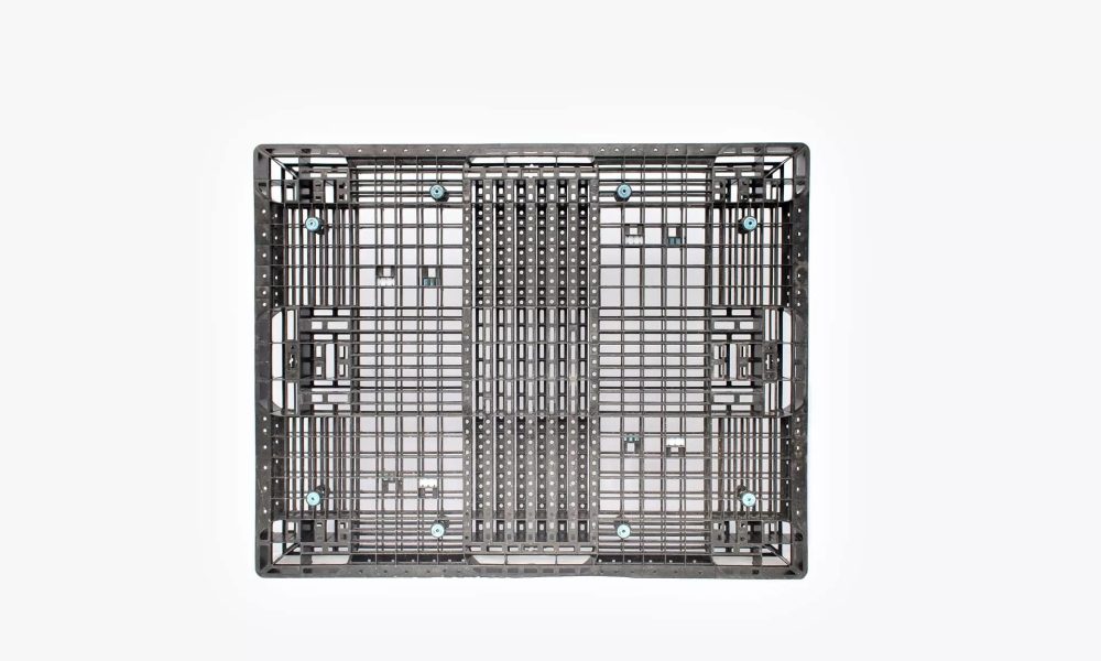 Pallet Plástico 110×130×12 cm Travado